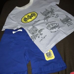 Batman matching shirt and shorts set